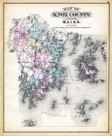 Knox County Map, Maine State Atlas 1884